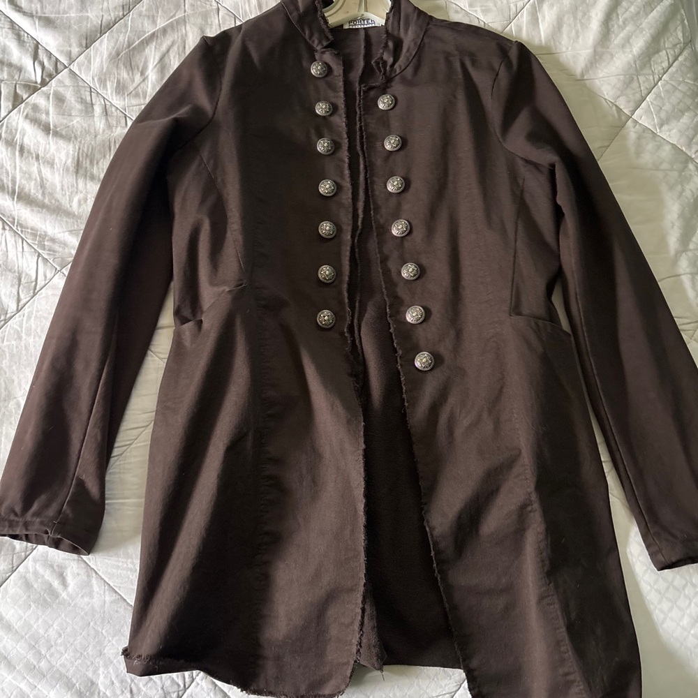 Porter Collection Brown Military Style Jacket